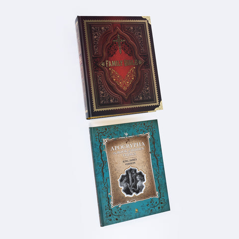 Value Set: Family Bible + Apocrypha Book | Gold Gilded Pages | Gift Edition