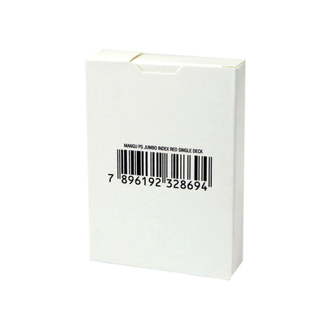 Copag 4 Corner Jumbo Index Red Back White Box Plastic Poker Playing Cards NEW