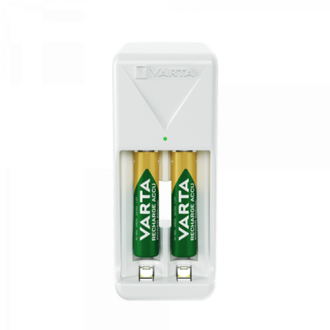 Varta 57656 Mini Charger 2 Aaa Batteries Included 800Mah Smart Switch Off NEW