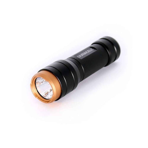 Duracell 250 Lumens Aluminum Flashlight + 3 Aaa Batteries Included Compact