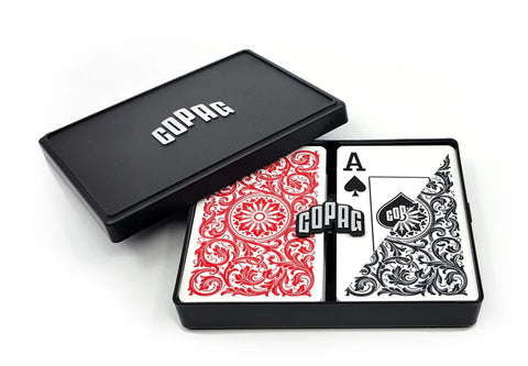 Copag Elite Bridge Size Playing Cards Double Deck Jumbo Index Red/Black 023-7