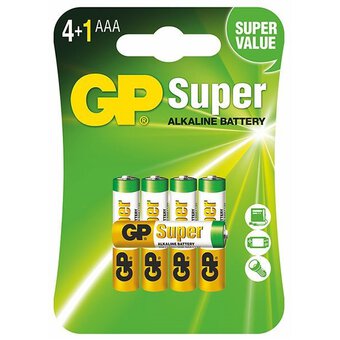 5x GP LR03 AAA Super Alkaline Batteries 1.5V – MN2400 R03 AM4 Micro E92
