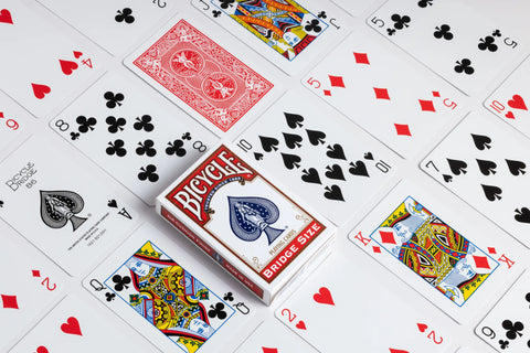 Bicycle Rider Back Bridge Size cards deck (Red)
