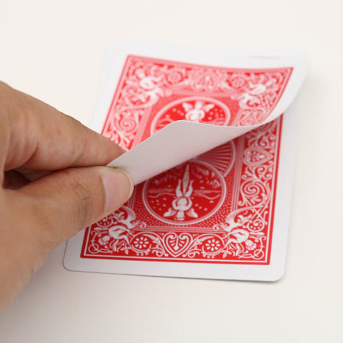 4 Decks Bicycle Rider Back Red Blank No Face Magic Tricks Cards NEW
