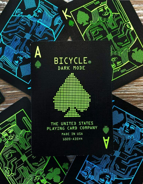 4 Dark Mode Bicycle Playing Cards Deck Magic Tricks Poker Games Black NEW