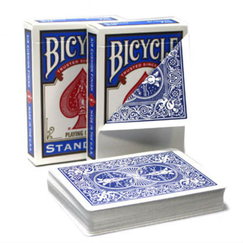 4 Decks Bicycle Rider Back No Face Blank 2 Red 2 Blue Magic Tricks Cards NEW