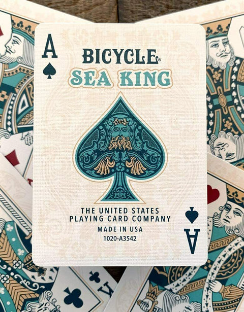 2 Sea King Bicycle Playing Cards Deck Magic Tricks Poker Games Made In USa NEW