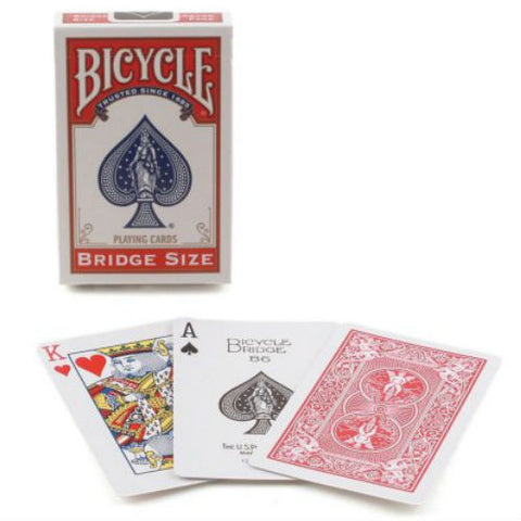 4 Decks Bicycle Rider Back Bridge Size 2 Blue 2 Red Playing Cards NEW