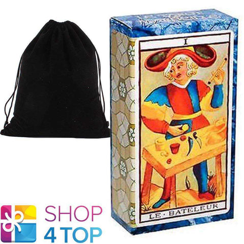 Le Tarot De Marseilles Cards Deck Esoteric Divination Fournier With Velvet Bag