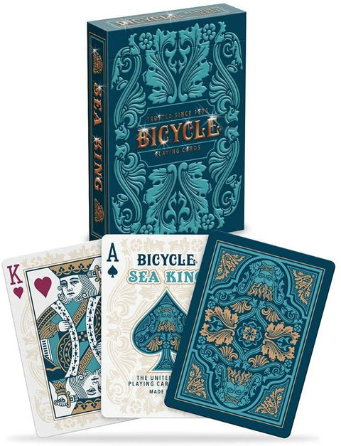 2 Sea King Bicycle Playing Cards Deck Magic Tricks Poker Games Made In USa NEW
