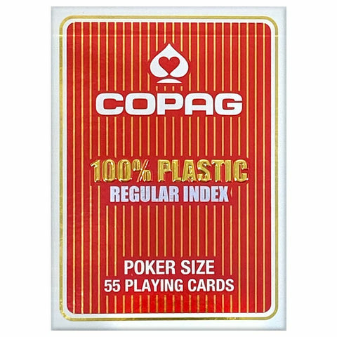 2 Decks Copag 2 Corner Red And Blue Playing Cards 100% Plastic Regular Poker NEW