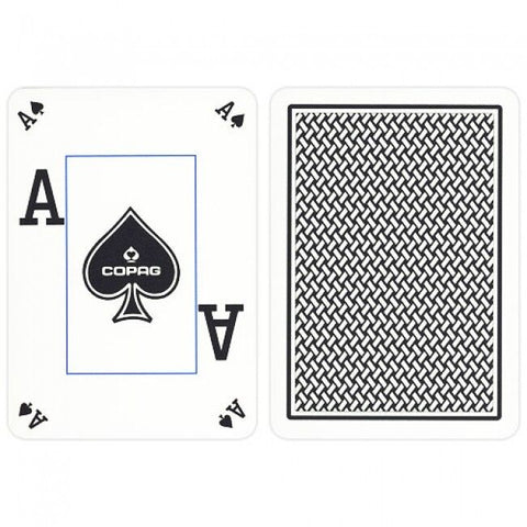 2 Decks Copag Texas Hold'Em Peek Index 100% Plastic Poker Cards Red Black NEW