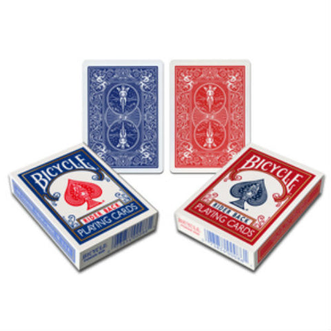 4 Decks Bicycle Double Back No Face Cards Blue Red Magic Tricks Original NEW