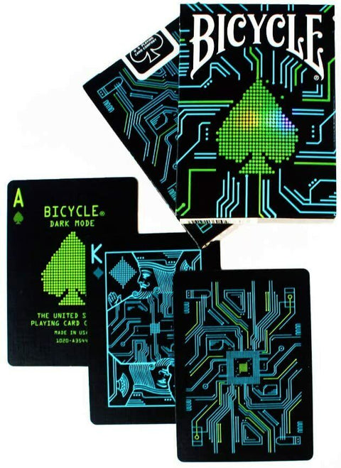 2 Dark Mode Bicycle Playing Cards Deck Magic Tricks Poker Games Black NEW