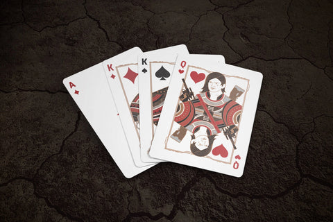 Mandalorian Star Wars Theory 11 Playing Cards Deck Magic Tricks Red Black
