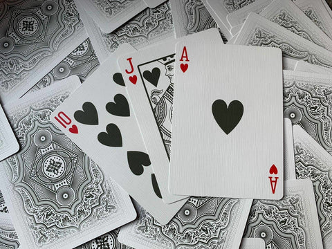 2 Ellusionist Cohort Ghost Edition Playing Cards Deck Gold White Magic Tricks