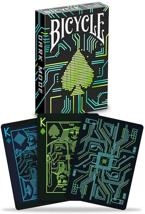 4 Dark Mode Bicycle Playing Cards Deck Magic Tricks Poker Games Black NEW