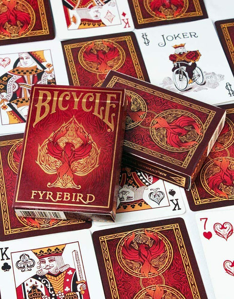 2 Fyrebird Bicycle Playing Cards Deck Magic Tricks Poker Games Made In USa NEW