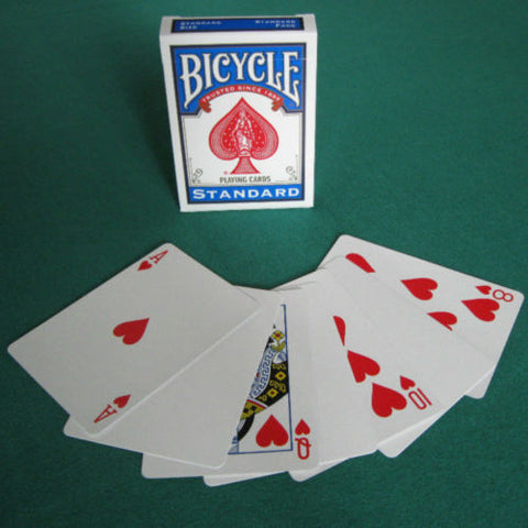 4 Decks Bicycle Blank Back Standard Face Magic Tricks Cards Red & Blue Mix NEW