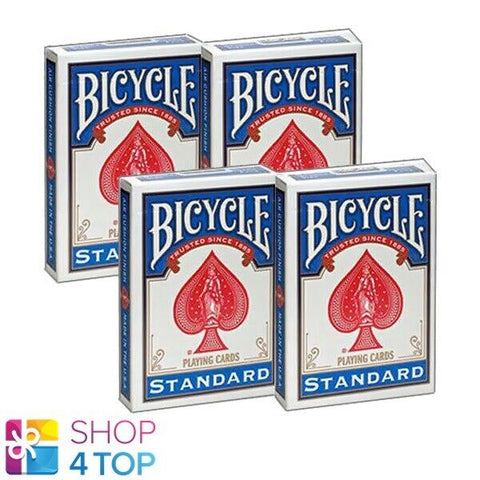 4 Decks Bicycle Double Face No Back Standard Magic Tricks Cards NEW