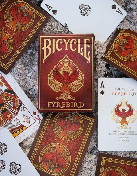 2 Fyrebird Bicycle Playing Cards Deck Magic Tricks Poker Games Made In USa NEW