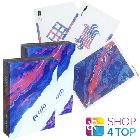 2 Fluid By Hadzhi Copag Playing Cards Deck Cartamundi Limited Edition NEW
