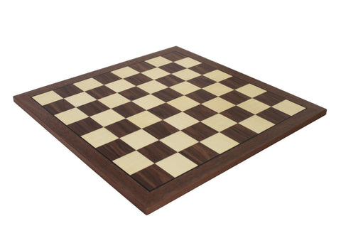 Italfama Walnut & Maple Chess Board 50x50cm 5.5cm Squares Handcrafted in Italy