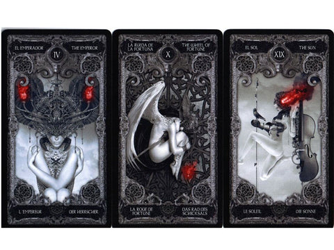 Nekro Xiii 13 Tarot Deck Cards Divination Esoteric Fournier With Velvet Bag NEW