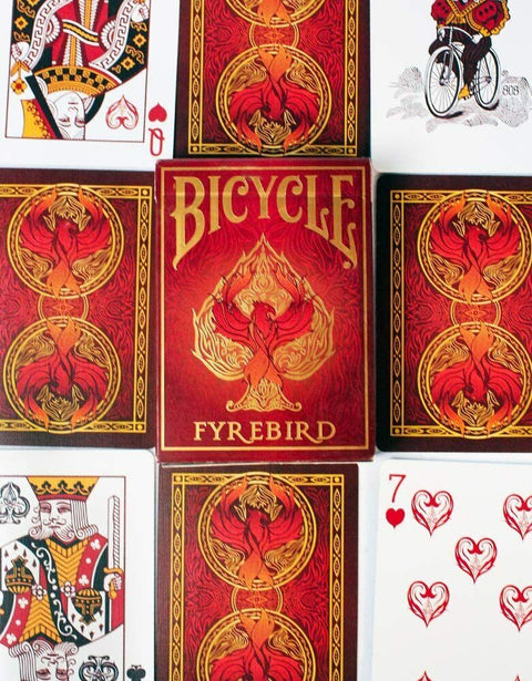 2 Fyrebird Bicycle Playing Cards Deck Magic Tricks Poker Games Made In USa NEW