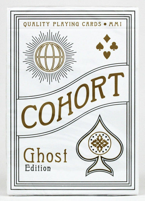 2 Ellusionist Cohort Ghost Edition Playing Cards Deck Gold White Magic Tricks