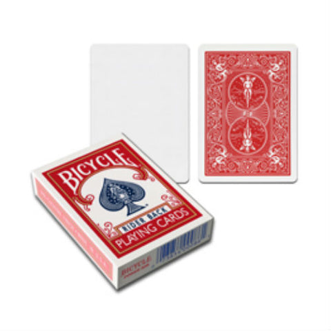 4 Decks Bicycle Rider Back No Face Blank 2 Red 2 Blue Magic Tricks Cards NEW