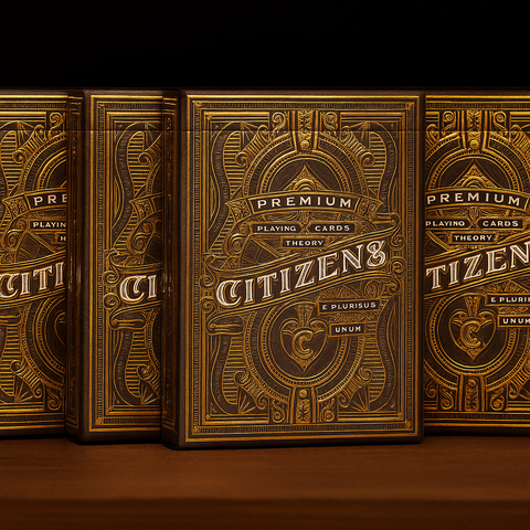 4x Decks Citizens Theory 11 Luxury Playing Cards Deck Gold Magic Trick Sealed