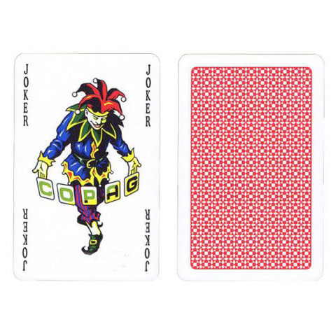 Copag Bridge Size Playing Cards Deck 100% Plastic Red Back White Box NEW