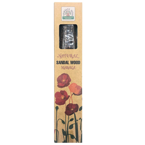 Natural Botanical Masala Incense Sticks - Sandalwood By Namaste India NEW