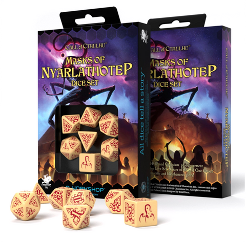 Call Of Cthulhu Masks Of Nyarlathotep Dice Set Playing Games Q-Workshop NEW