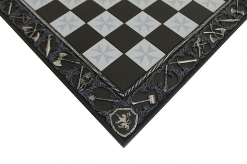 Italfama Crusader Style Resin Chess Board 43x43cm, 4.5cm Squares, Italy
