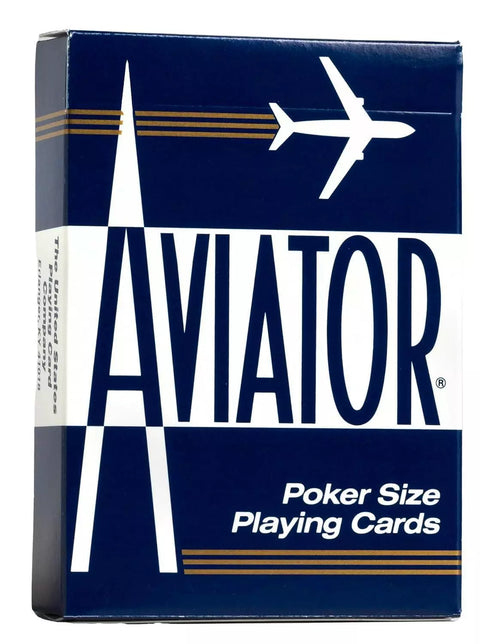 Aviator Standard Index Blue Playing Cards Poker Deck Magic Tricks USPCC