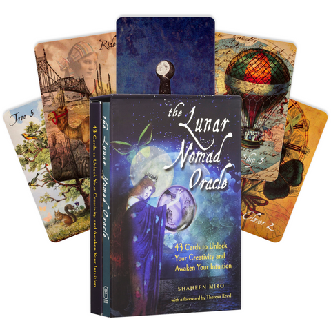 The Lunar Nomad Oracle Cards Deck And Book Weiser Books Miro Reed Esoteric NEW