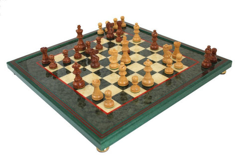 Italfama Italian Wooden Chess Set, Weighted Acacia Pieces, Maple 45cm Board
