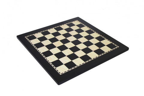Ebony-Style Wooden Chess Board 40x40 cm, 4 cm Squares, Made in Italy Italfama
