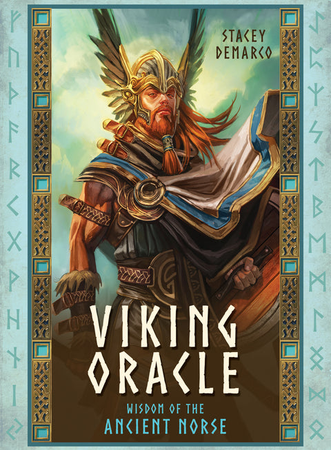 Viking Oracle Deck Cards & Guidebook Stacey Demarco Esoteric Telling Blue Angel