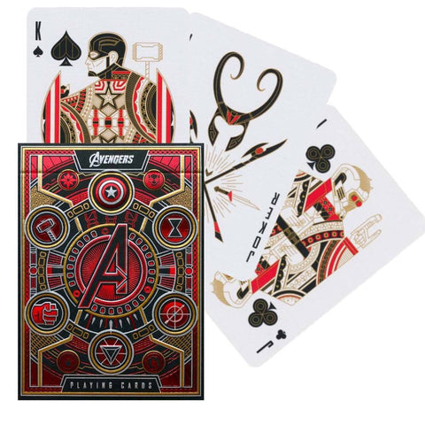 Avengers Red Edition The Infinity Saga Theory 11 Playing Cards Marvel Saga