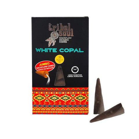 White Copal - Tribal Soul Backflow Incense Hari Darshan