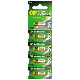 5 Gp 27A Super High Voltage Alkaline Battery Mn27 12V No Mercury 5Bl