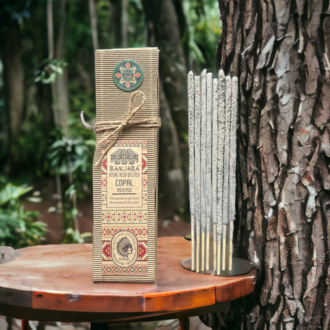 Ritual Resin On Stick - Copal 8 Incense Sticks Banjara Woody Earthy Notes NEW