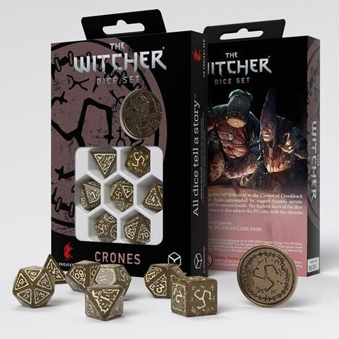 The Witcher Dice Set Crones- The Weavess And Coin Role Play Games Q-Workshop NEW