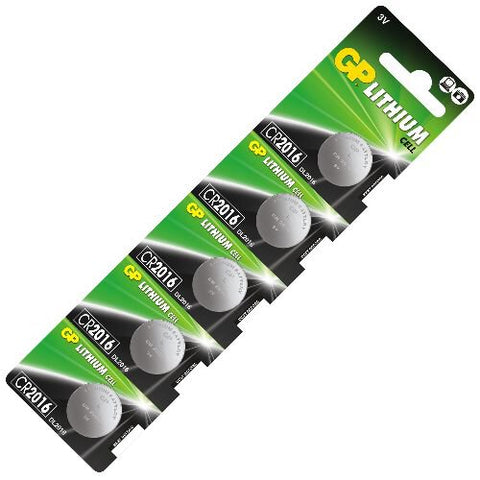 5 Gp Lithium Cell Cr2016 Batteries Dl2016 3V Coin Cell Button Exp 2034 5Bl NEW