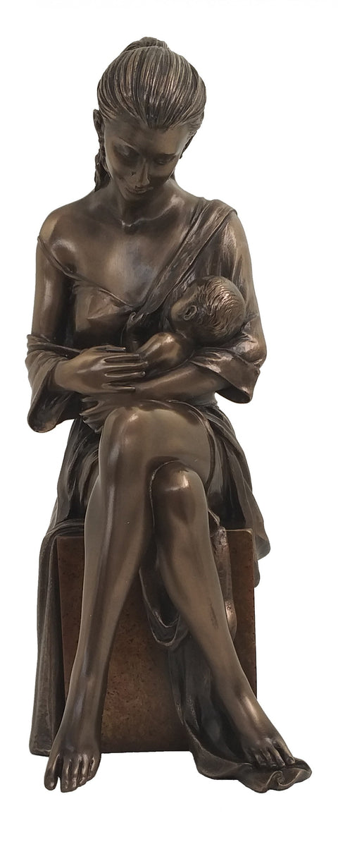 Italfama Mother and Son Bronze Resin Statue 24cm β Italian Home Decor Gift