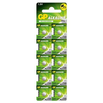 10 Gp Alkaline Battery 177 Lr626 Ag4 No Mercury No Lead Added 1.5V Sr626 NEW