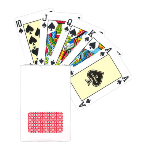 Copag Bridge Size Playing Cards Deck 100% Plastic Red Back White Box NEW